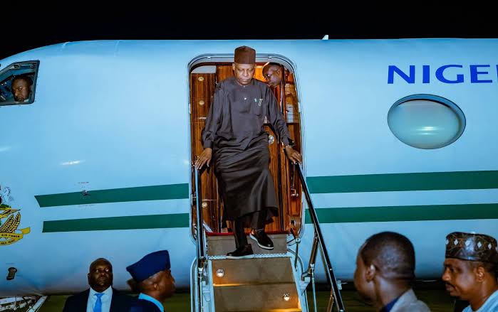 Shettima Returns Home After High-Level BRICS Summit In India