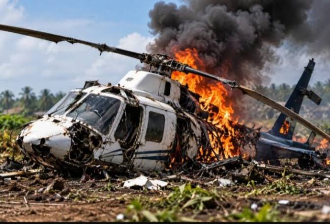 BREAKING: 32 Aboard As Military Aircraft Crashes Near Ondo Naval Base